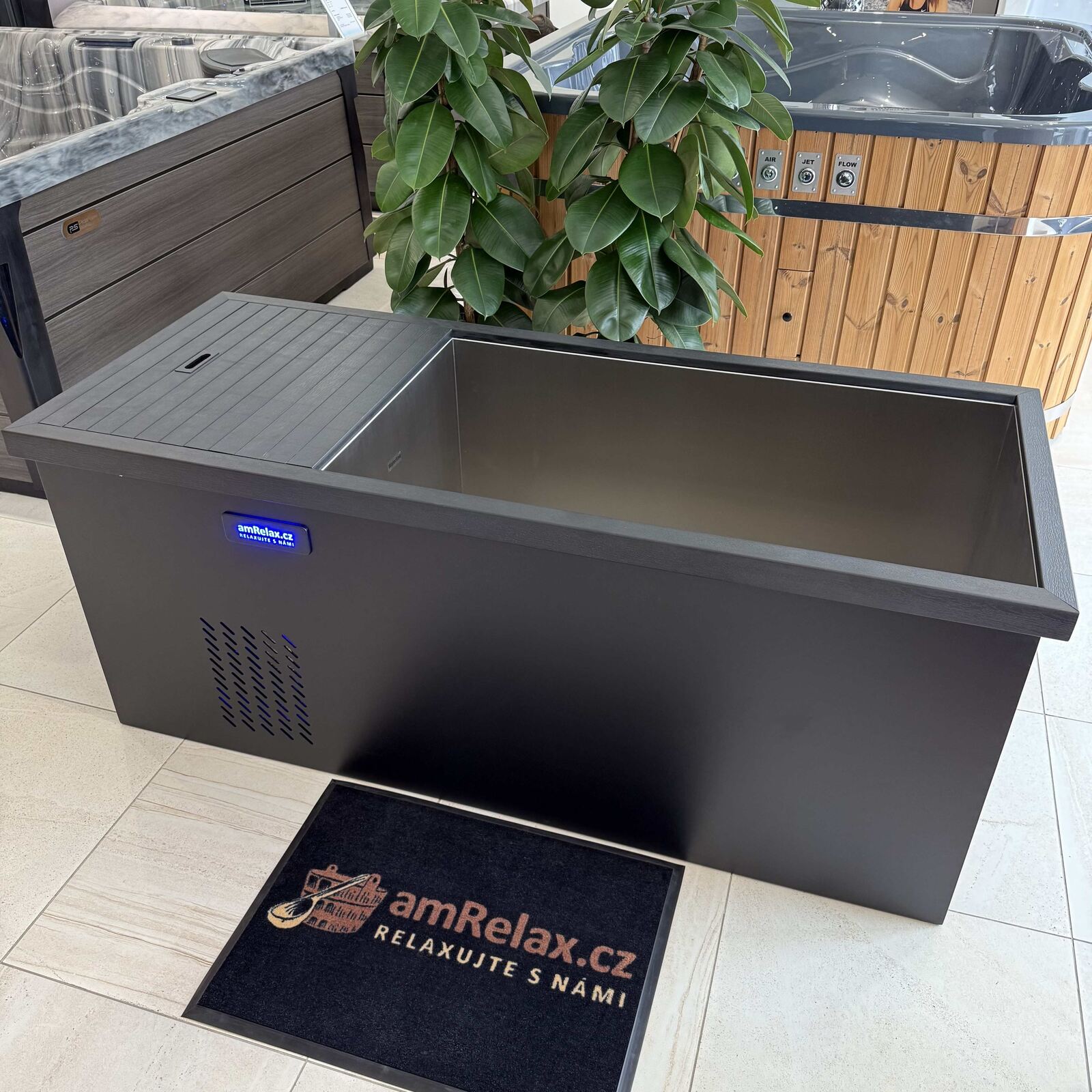 Otužovací vana ALJASKA z nerezové oceli 316 – ochlazovací káď s chlazením vody až na 3 °C